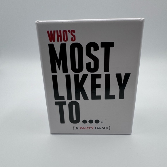 Other - Who's Most Likely To Party Game - White